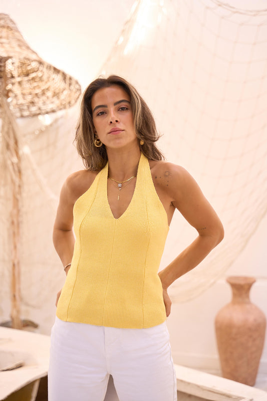Halter Knit Top